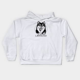 Funny Proud Finnish Lapphund dog portrait Kids Hoodie